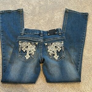 Wired Heart girls bootcut western jeans